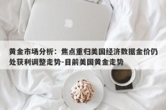 黄金市场分析：焦点重归美国经济数据金价仍处获利调整走势-目前美国黄金走