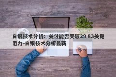 白银技术分析：关注能否突破29.83关键阻力-白银技术分析最新