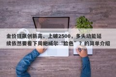 金价狂飙创新高、上破2500，多头动能延续依然要看下周鲍威尔“脸色”？的简