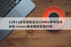12月11日交易机会之COMEX黄金技术分析-comex黄金期货交易时间