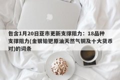 包含1月20日亚市更新支撑阻力：18品种支撑阻力(金银铂钯原油天然气铜及十大货