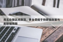 周五白银区间震荡，黄金受困于特朗普政策与美联储预期