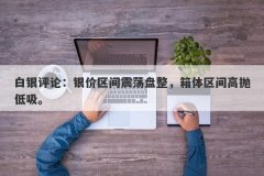 白银评论：银价区间震荡盘整，箱体区间高抛低吸。