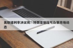 美联储利率决议周：特朗普施压与白银市场动态