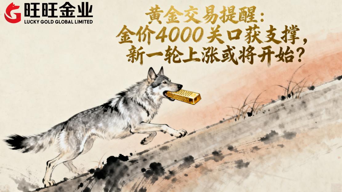 <b>黄金交易提醒:金价4000关口获支撑,新一轮上涨或将开始?</b>