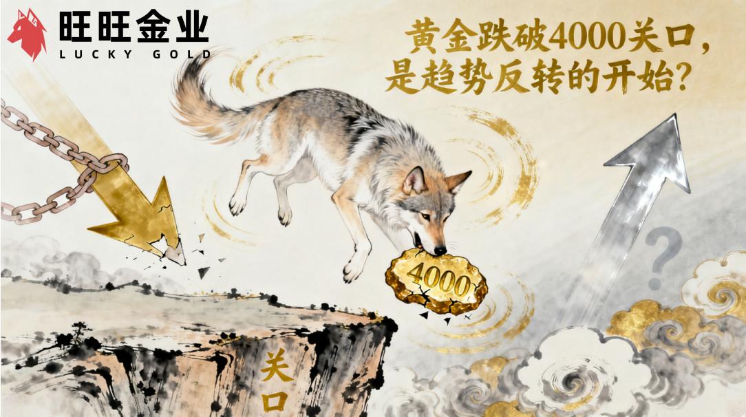 黄金跌破4000关口，是趋势反转的开始？