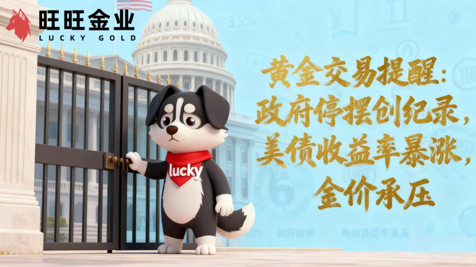 <b>2025年11月6日黄金交易提醒：政府停摆创纪录，美债收益率暴涨，金价承压</b>